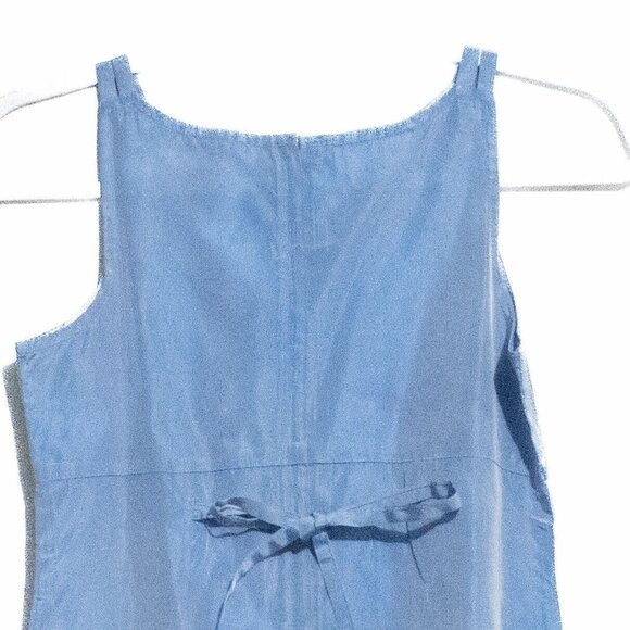 Amy Byer Girls Light Blue Tank Dress Solid Sleeveless Acetate Round Neck Size 14 - Picture 5 of 5